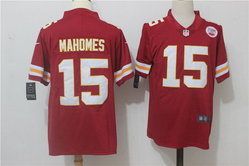 Men Kansas City Chiefs #15 Mahomes Red Nike Vapor Untouchable Limited NFL Jerseys->women nfl jersey->Women Jersey